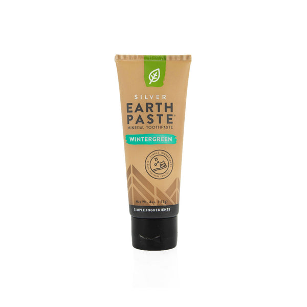 Earthpaste Silver Wintergreen tube front