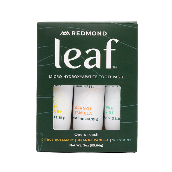 Leaf Toothpaste Variety Pack (3 Count, 1 oz Tube of each flavor)