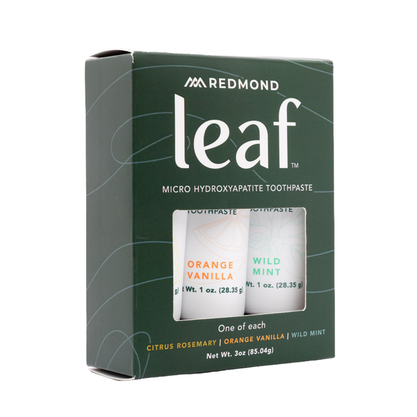Leaf Toothpaste Variety Pack (3 Count, 1 oz Tube of each flavor)
