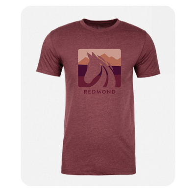 Dark Rose Logo Sunset Tee