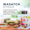 Alex's Bundle – 6 Count Fine Pocket Shaker Pack, 10 oz Real Salt Shaker, Wasatch Steak Seasoning