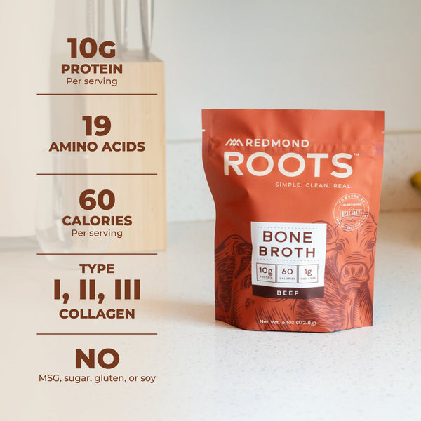 Redmond Roots Grass-Fed Beef Bone Broth