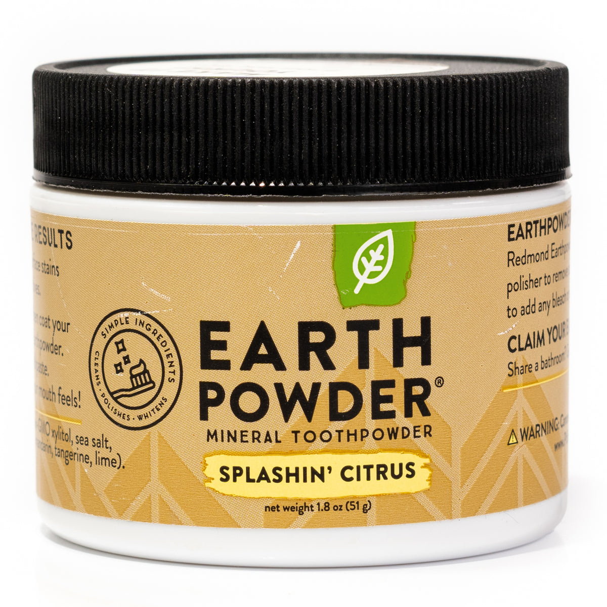 Redmond Earthpowder Mineral Toothpaste / Splashin' Citrus | Redmond Life