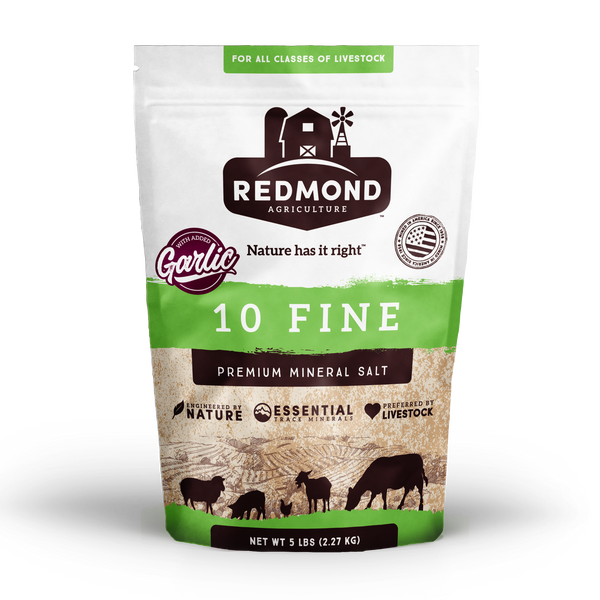 Package of Redmond 10 fine with garlic