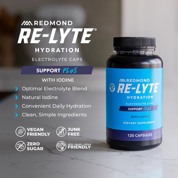 Re-Lyte Electrolyte Caps Hydration Plus With Iodine