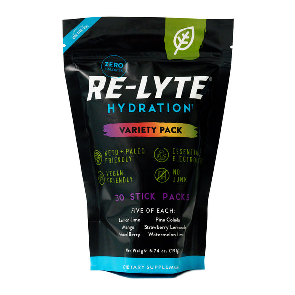 Re-Lyte® Hydration Electrolyte Powder Stick Packs / 30 Count Variety Pack