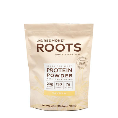 Redmond Roots vanilla protein powder